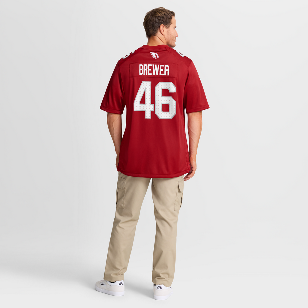 Arizona Cardinals Aaron Brewer Nike Team Game Jersey - Cardinal