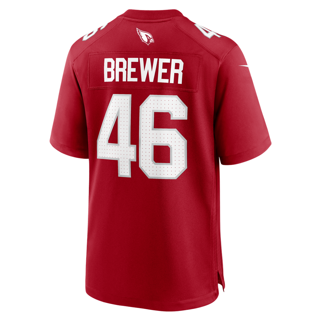 Arizona Cardinals Aaron Brewer Nike Team Game Jersey - Cardinal
